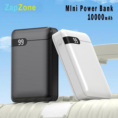 LED Ekranlı Yüksek Kapasiteli 10000mAh Mini Power Bank, Seyahat İçin İdeal, Özel Logo Mevcut