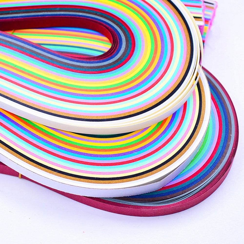 500 Stück 50 Farben Haus DIY Paper Quilling Papier Dekor Stressabbau Geschenk Bastelwerkzeuge