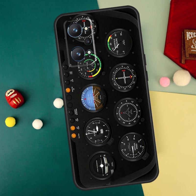

AIRCRAFT COCKPIT DASHBOARD For Realme 10 11 12 13 14 Pro Plus C67 C65 C63 C61 C55 C53 C51 C35 C71 C75 GT7 15 Pro Case Realme C65 4G