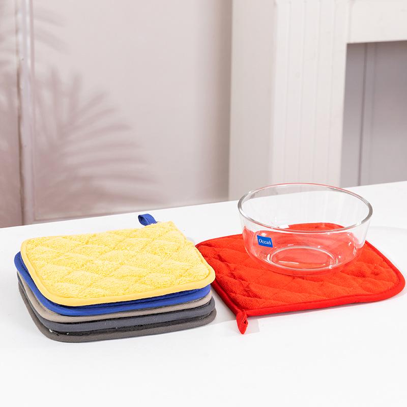 Pure Cotton Heat-Insulating Silver-Coated Pot Pad & Microwave Oven Gloves Set