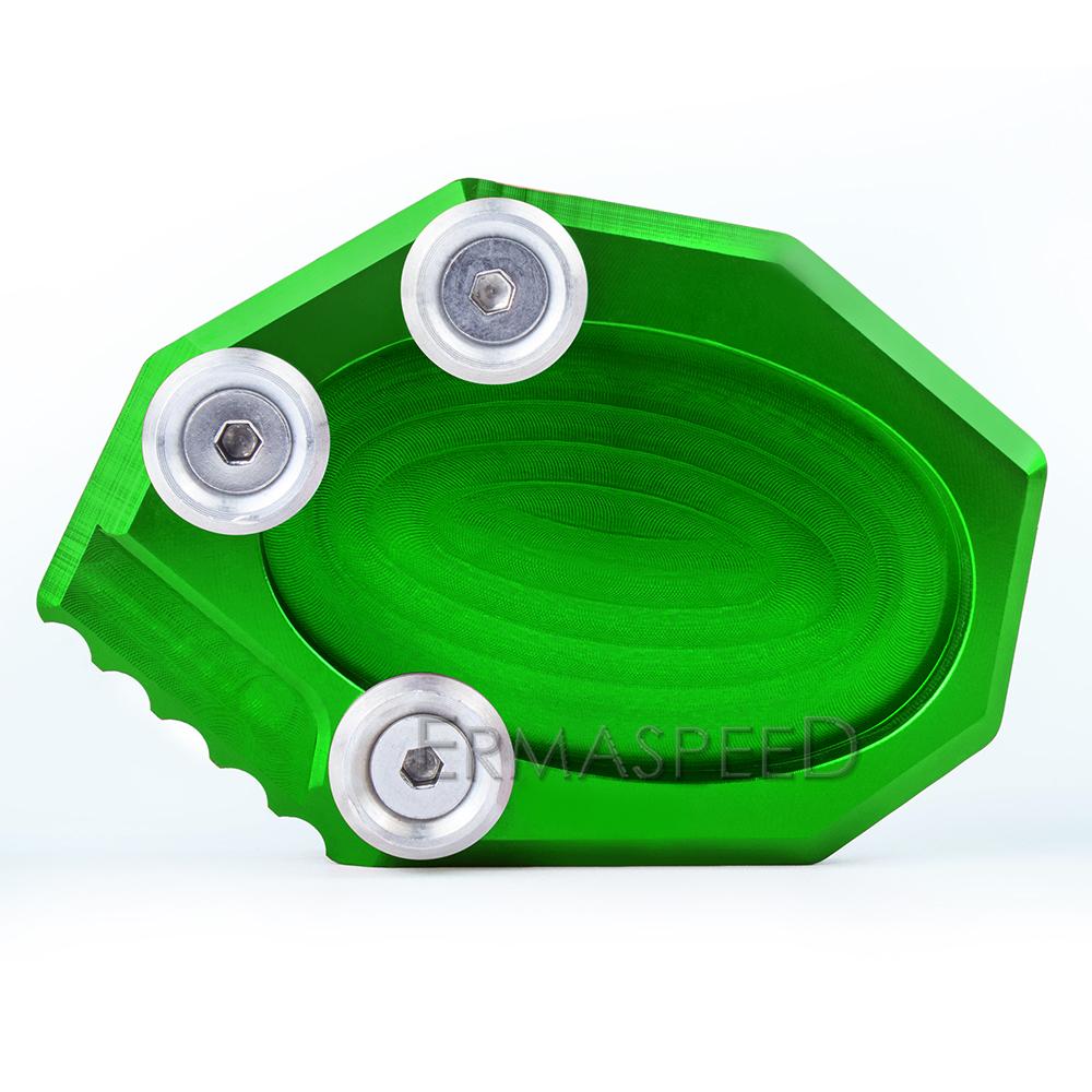 For VS650 Motorcycle Accessories CNC Motorcycle Kickstand Extender Foot Side Stand Extension Pad Support