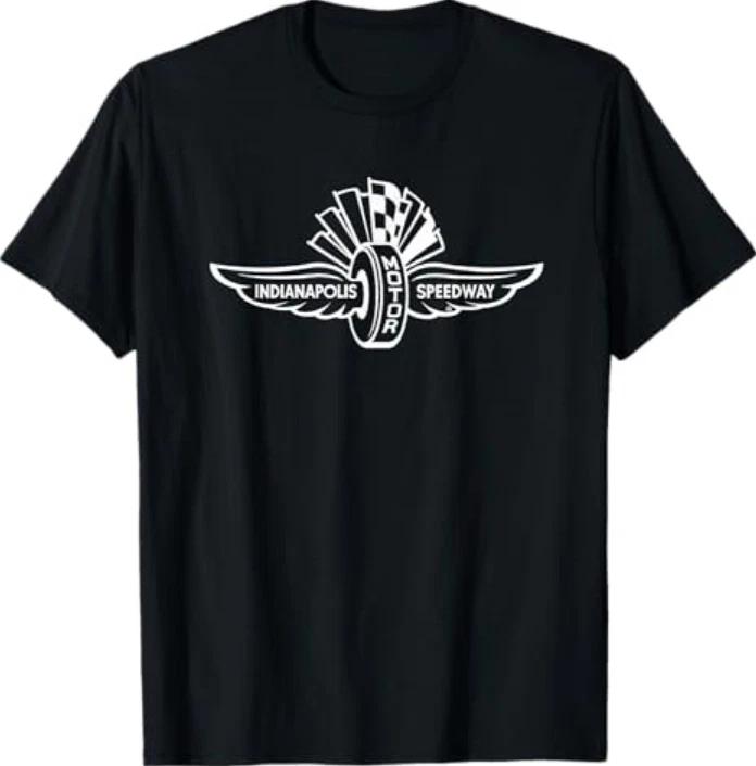 Indy 500 Indianapolis Motor Sport Chest White Logo Tshirt S