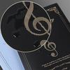 1 Stück A4 Notenmappe Notenschlüssel-Design Blendschutz Dokumentenordner Klarsichtfächer Klavier Gitarre Notenorganisator Schüler
