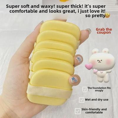 Super Miękki Dwustronny Puszek do Pudru Maślanego do Podkładów w Płynie i Poduszkach Powietrznych