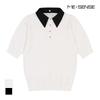MESENSE Contrast Collar Short Sleeve Knit_Mb48Knmd04D