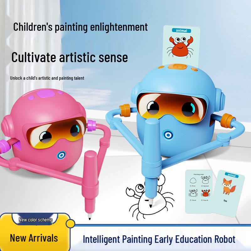 Smart Painting Robot Toy for Children Ages 3-6 - Early Education and Creative Learning