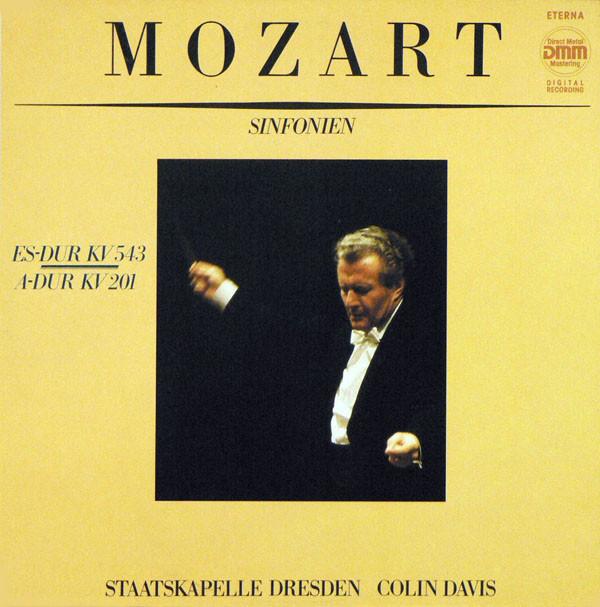

LP Record MOZART, STAATSKAPELLE DRESDEN, COLI - Sinfonien Es-dur Kv 543 / A-dur Kv 725248 1989 German Dem Classical Used