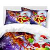 Santa Claus 3D Digital Printing Quilt Set Three-Piece Set