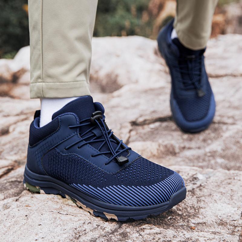 40-48 Men Hiking Shoes Outdoor Cross-Country Running Shoes Mesh Hiking Training Boots Suitable For Work Fishing Hiking Sports Shoes