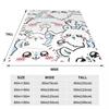 Cute Chiikawa Soft Warm Blankets Picnic Plush Throw Blanket Novelty Home Decor Flannel Bedspread Sofa Bed Cover