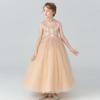 Girls Kids Puffy Princess Dress Wedding Party Performance Flower Girl Dress