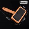Pet Comb Natural Bamboo Handle Stainless Steel Hair Brush Dogs Cats Pets Grooming Accessories Tools Puppy Combs Cleaning Brush