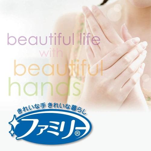 Family Bulk Purchase Premium Hand Care Gloves, Rayon, One Size Fits All, Silky White, 2-Pack, for Underwear, Bedtime, and After Cream (Made in Japan)