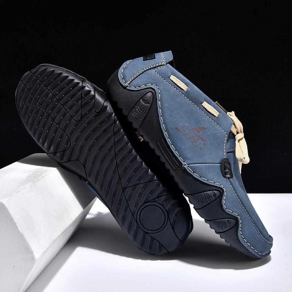 Men's Octopus Lace-up Casual Loafers - Large Size, Fashionable, Spring Collection