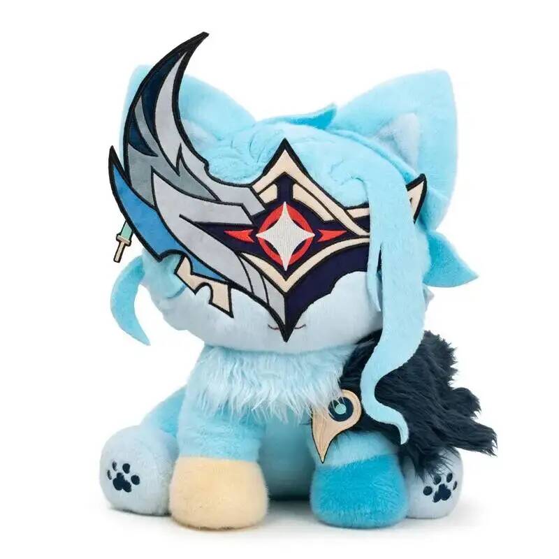 Anime Genshin Impact Dottore Cat Plush Doll Cute Zandik The Doctor Cat Plush Toys Kawaii Home Ornament Christmas Birthday Gift