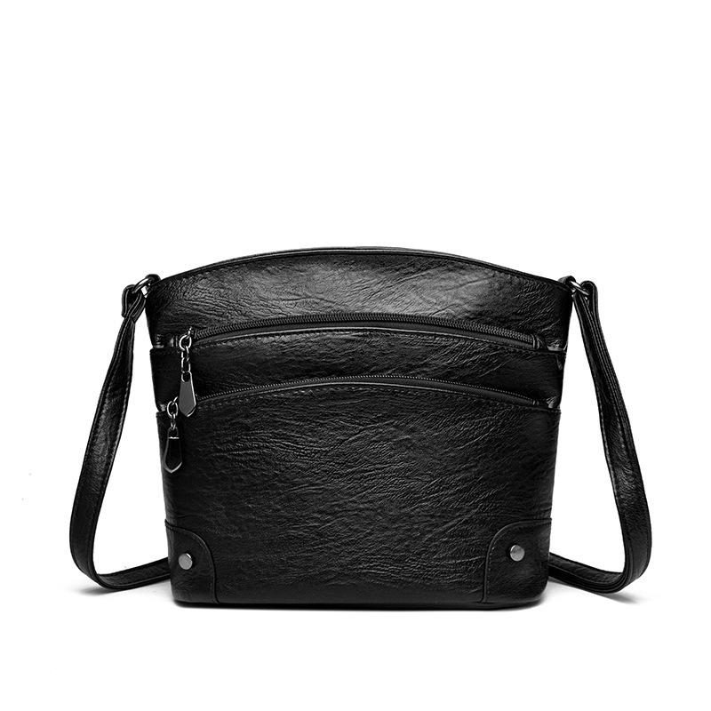

Multi-layer Bucket Bag Crossbody Vintage Shoulder Bag 22*10*22 чёрный