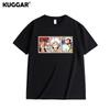Anime Style One Piece Road Feisuolonuo Pure Cotton Printed Fashionable Unisexs and Womens Clothing New Loose Casual Tshirt
