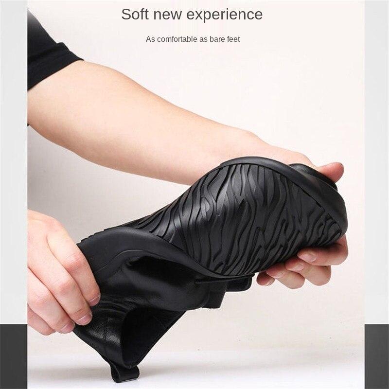 Leather Shoes Men 'S Autumn Business Shoes Lace Up Soft Sole Male Casual Shoes Black Loafers Non -Slip Sneakers Man Dress Shoes