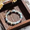 8mm Natural Shoushan Stone Health Bracelet, Bringing Health and Longevity, Fashionable Beaded Bracelet for Men and Women