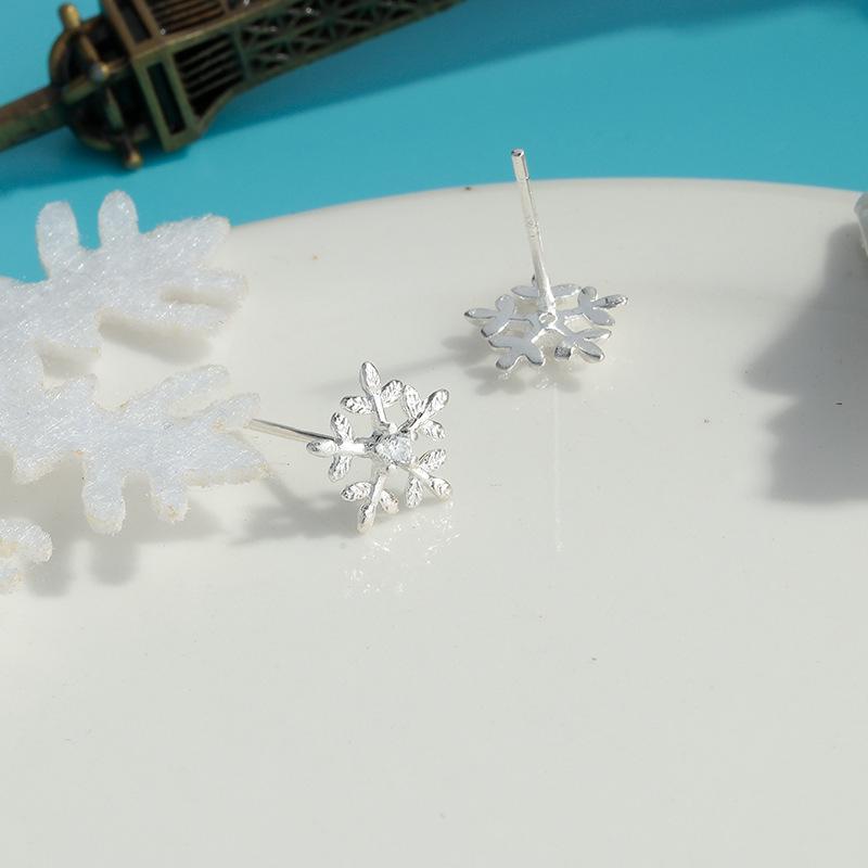 

Серьги-пусеты «Снежинка» с цирконом и стразами - Модные рождественские украшения для женщин и девушек