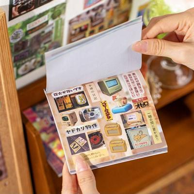 20 Arkuszy/Opakowanie Papier Artystyczny Jedzenie Dekoracyjna Naklejka DIY Kreskówka Scrapbooking Podręcznik Naklejka Materiał z Klejem na Spodzie Naklejki na Telefon