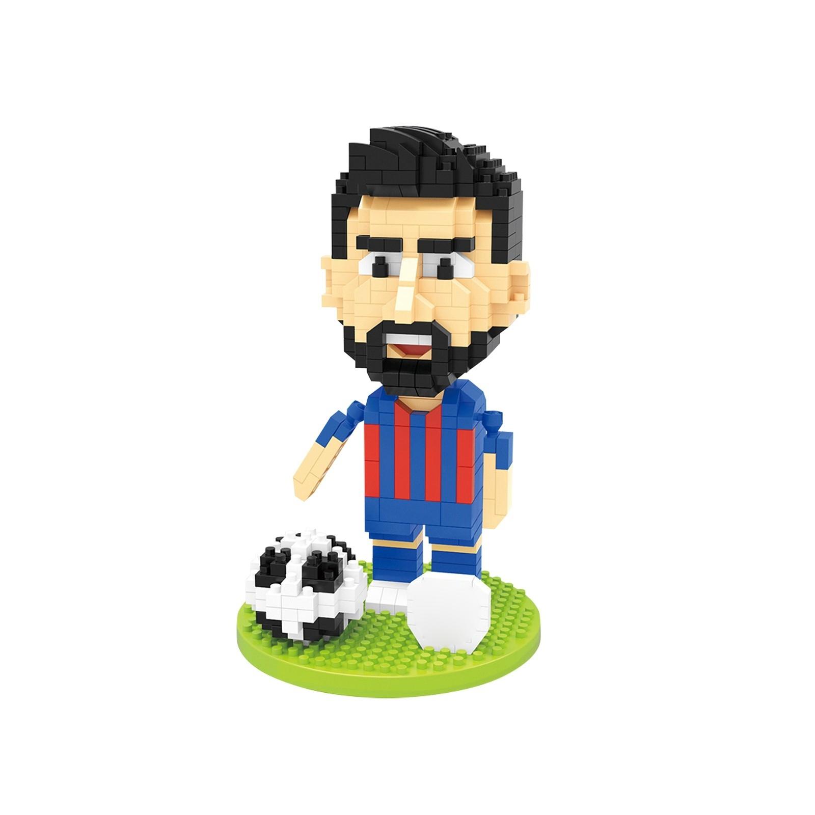 Assembled Building Block Toys Football Series Star Player Ornaments Children s Gifts One Size