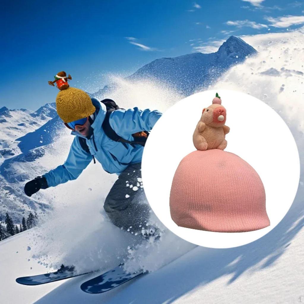 Copricasco Capibara per Sci e Snowboard, Copricapo Creativo Attività Invernali