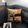 Strange Stories Cushion Cover Natural Linen Organic Fabric DoubleSided Printing Sofa Home Decor Gift Pillow Case