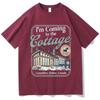 Heated Rivalry I'm Coming To The Cottage T-shirt Man Woman Harajuku Short Sleeve O-neck Casual Shirt