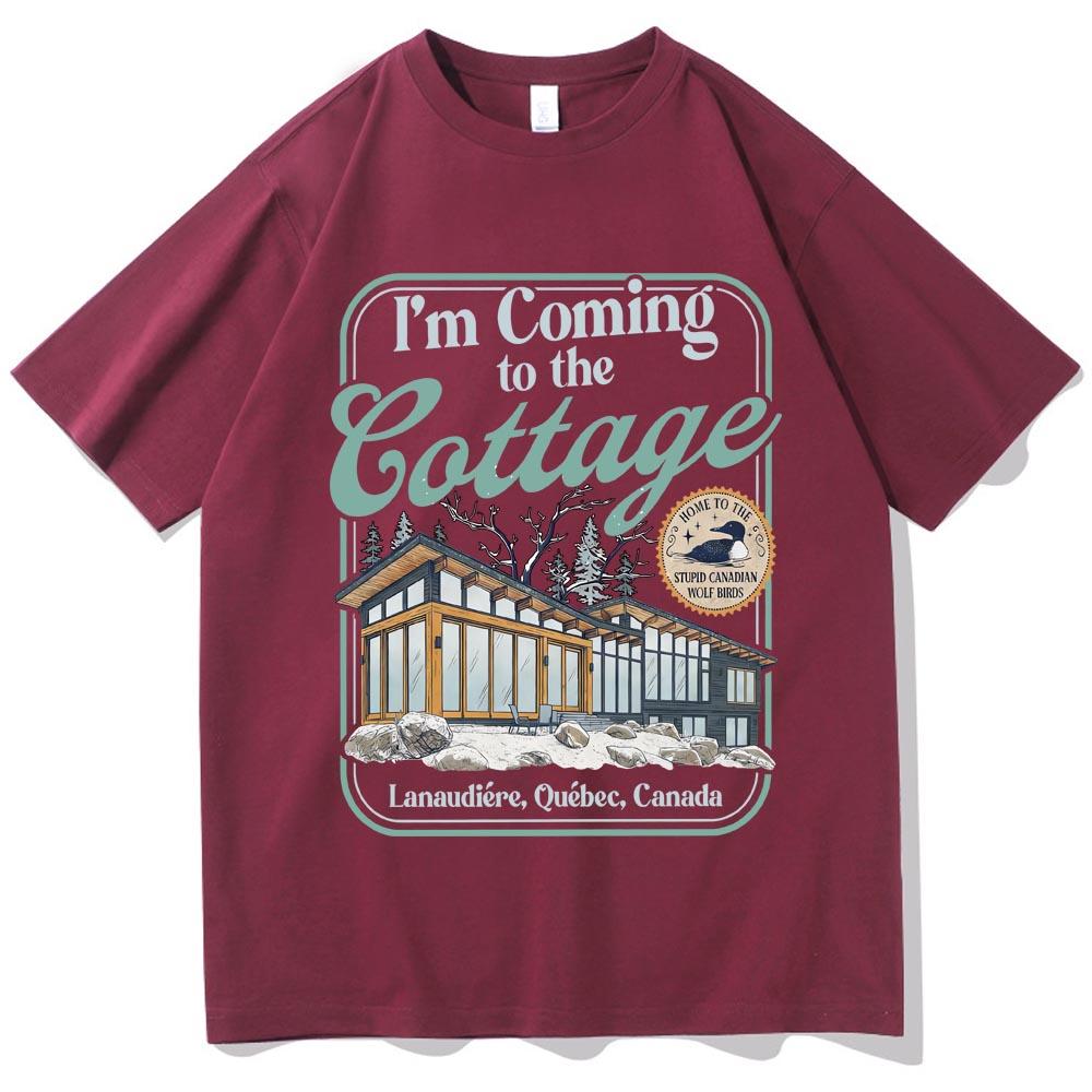 Heated Rivalry I'm Coming To The Cottage T-shirt Man Woman Harajuku Short Sleeve O-neck Casual Shirt