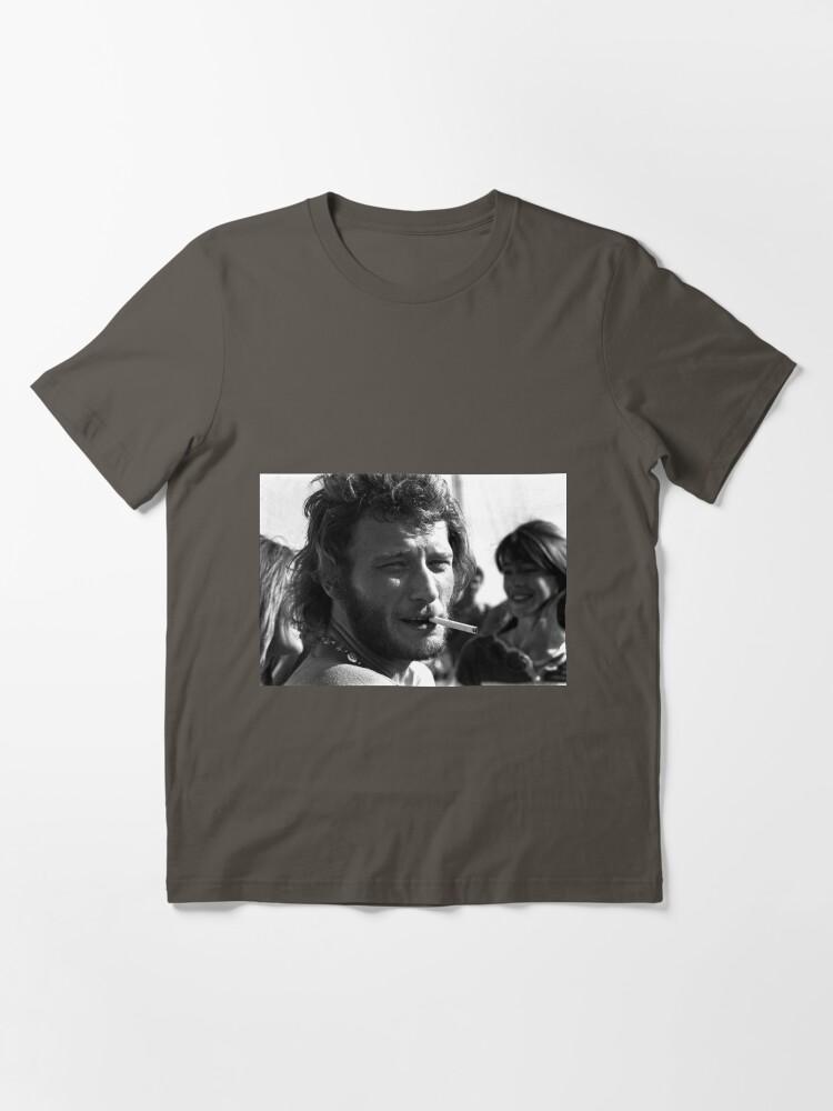 Françoise Hardy Johnny Hallyday (Françoise Hardy in the Background) Essential T-Shirt