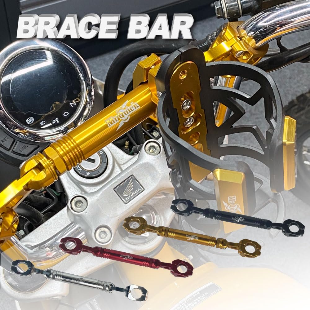 Mr Quick Motorcycle Handlebar Brace Stabilizer for Silver 22.2mm Handlebars,