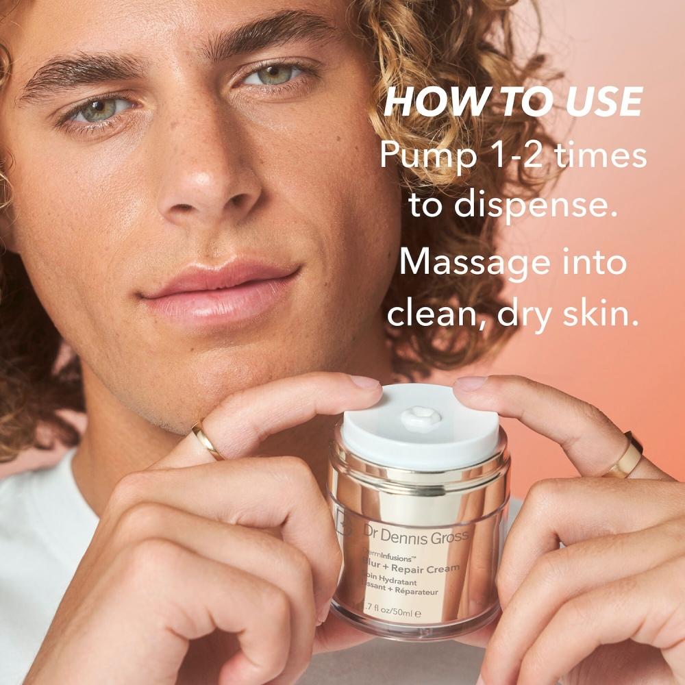 DR. Dennis Gross Blur + Repair Creme Hyaluronsäure   Peptide 1,7 oz