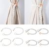 Handmade Weave Curtain Tiebacks Curtain Holder Clip Buckle Rope Straps Easy Installation Traditional Cloud Designing