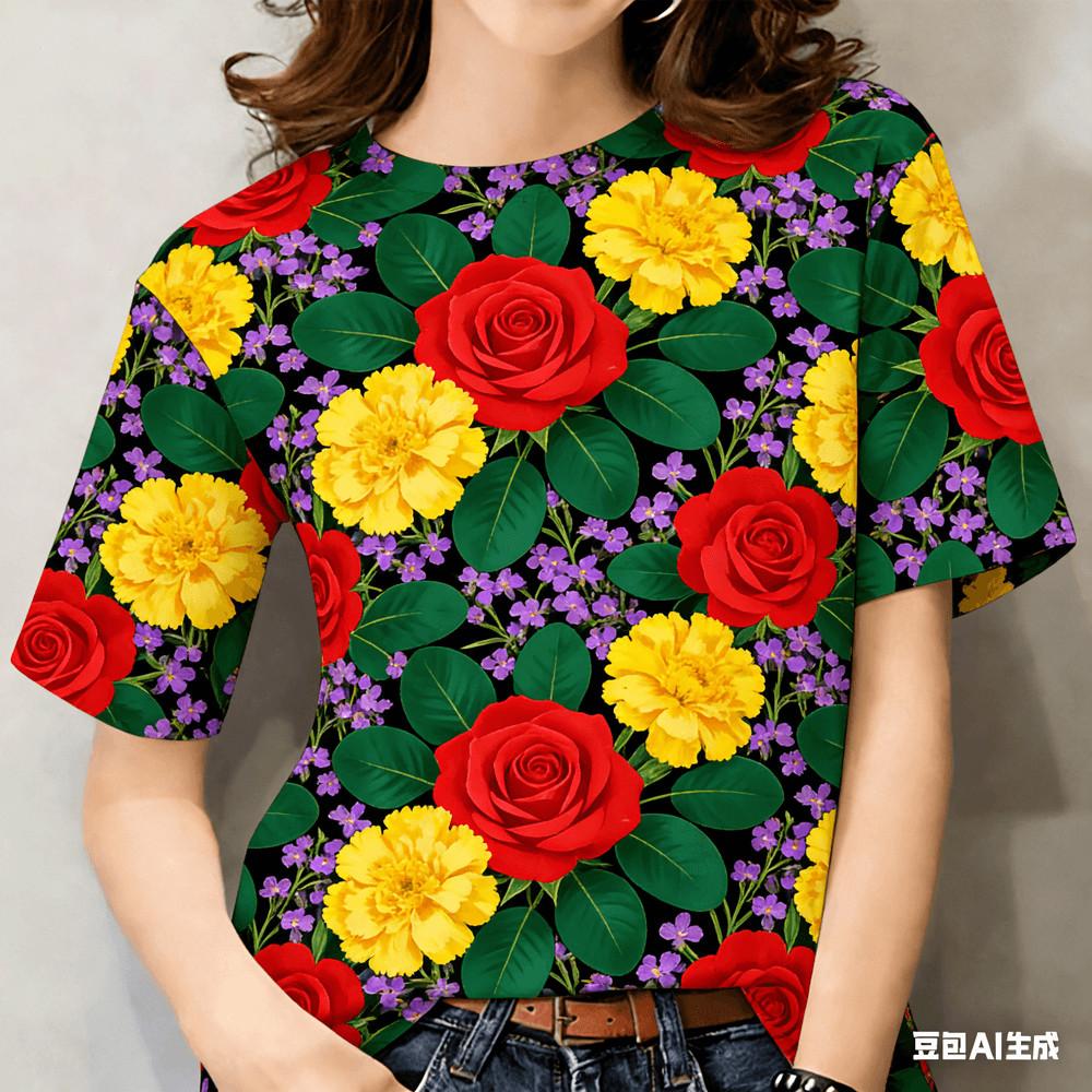 

Casual printed T-shirt - suitable for both men and women XS
