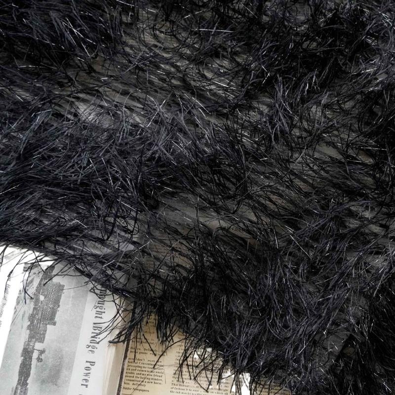 Silver Gold Thread Tassels Translucent Fabric for DIY Shirt Women's Dress Summer Formal Dress Decoration Fabric