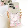 For Infinix Smart 6 X6511 X6511B X6511E Cute Cat Flower Cartoon Phone Case For Infinix Smart6 Shockproof Soft Silicone Bumpers