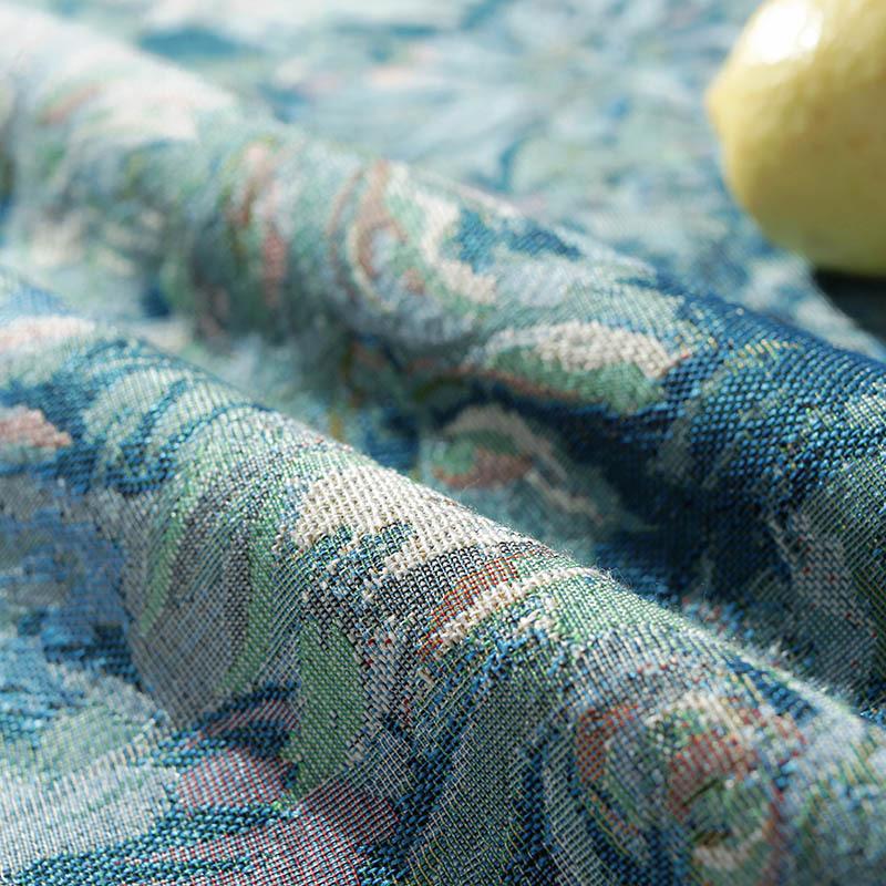 Green Oil Painting Print Rectangle Dirty Resistant Machine Washable Stylish Holiday Tablecloth Table Cover Thanksgiving Table Decoration