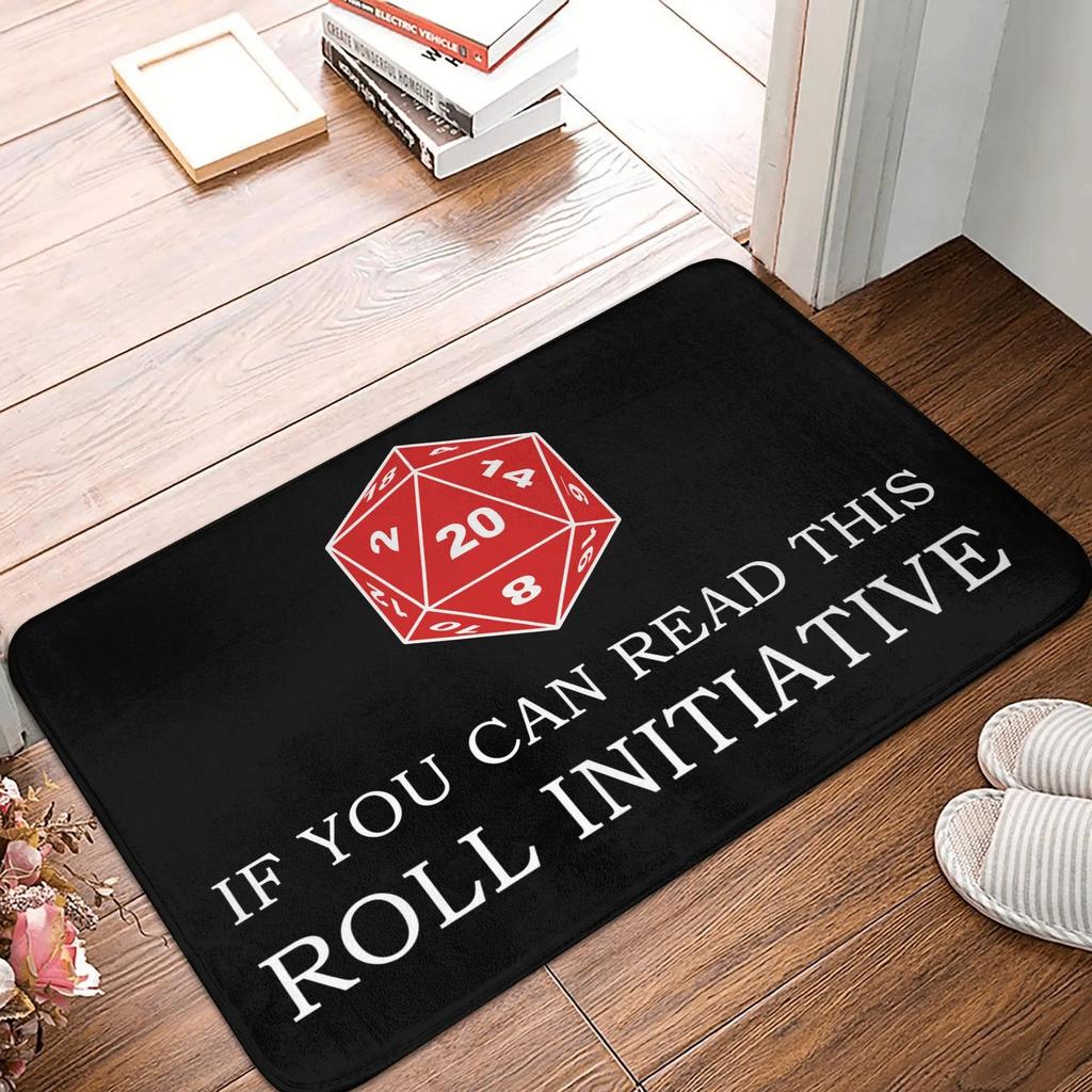 Welcome Initiative Doormat Non-Slip Kitchen Bath Mat Toilet Door Floor Doormat for Entrance Gamer Cave All-Weather