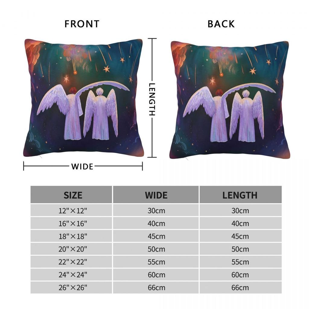 Let There Be Light Pillowcase Polyester Linen Velvet Printed Zip Decorative Home Cushion Cover