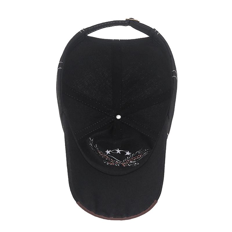Men Embroidered Eagle Baseball Cap Golf Fishing Hat Spring Autumn Sunshade Cap Women Ponytail Panama Cap Snapback Hat Visor