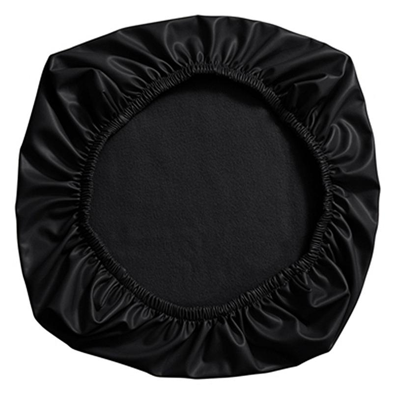 Чехол для компьютерного кресла из искусственной кожи, водонепроницаемый, чехол для офисного кресла, чехол для раздельного стула, эластичный, 38-52 см, чехол для сиденья офисного кресла в отеле чёрный