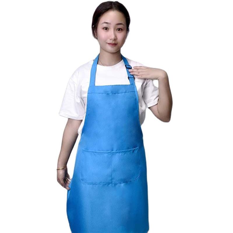 18 Kolorów Fartuchy z Własnym LOGO Dla Kobiety Mężczyzny Kucharza Do Pracy Grill Restauracja Bar Sklep Kawiarnie Salony Piękności Paznokci Jednolity Cienki Fartuch