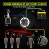 For Polaris Ranger XP General UTV Turn Signal Kit w/110D Horn Triangle Flowing Street Legal ATV Blinker Kits Column Lever Switch