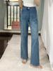 Jeans da Donna Invernali 2025, Vita Alta, Vestibilità Aderente, Foderati in Pile, Denim Spesso, Gamba Dritta, Casual, Versatili, Modellanti, Gamba Larga.