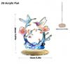 2D Flat Acrylic Hummingbird Decoration, Indoor and Outdoor Decoration - No Battery/electricity Required, Free Day Decoration, Shop Decoration, Dur