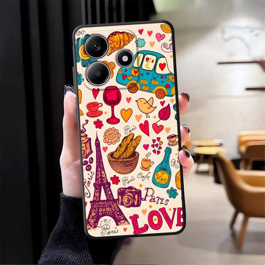 

Phone Cover Case for Xiaomi Redmi Note 14 12 11 A1 13 Pro Plus 10 A4 A5 14C K80 12C 13C A3 9 8 7 K40 A2 A1 Retro Pattern Redmi Note 11 4G