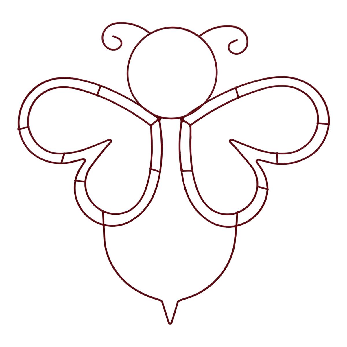 

Yousheng Bee Hive Wreath Frame Heart Metal Wire Form Пчелиный каркас из проволоки в форме сердца для цветов Ленты DIY Венок для домашнего декора A 1pc