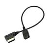 USB Cable Music AMI to USB Female Sound Adapter Data Wire Clear Sound Transmission for A6L Q5 Q7 A8L Accessories