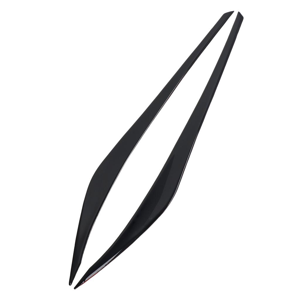 2 Pcs Headlight Eyebrow Front Left Right Black Light Eyelid Trim Cover Replacement for 2016?2018